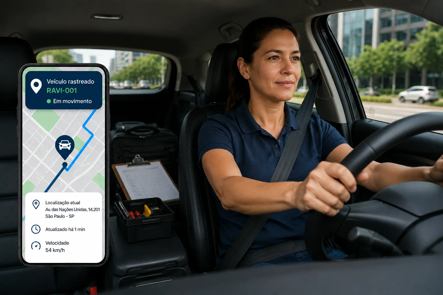 Carro utilizado para trabalho